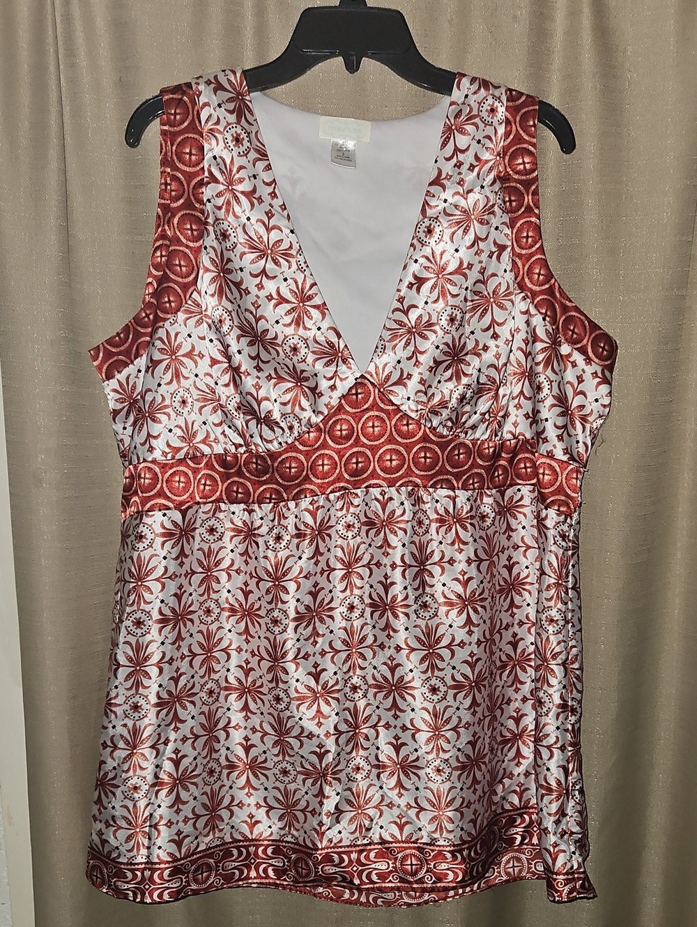 EUC Maurices Satin Top